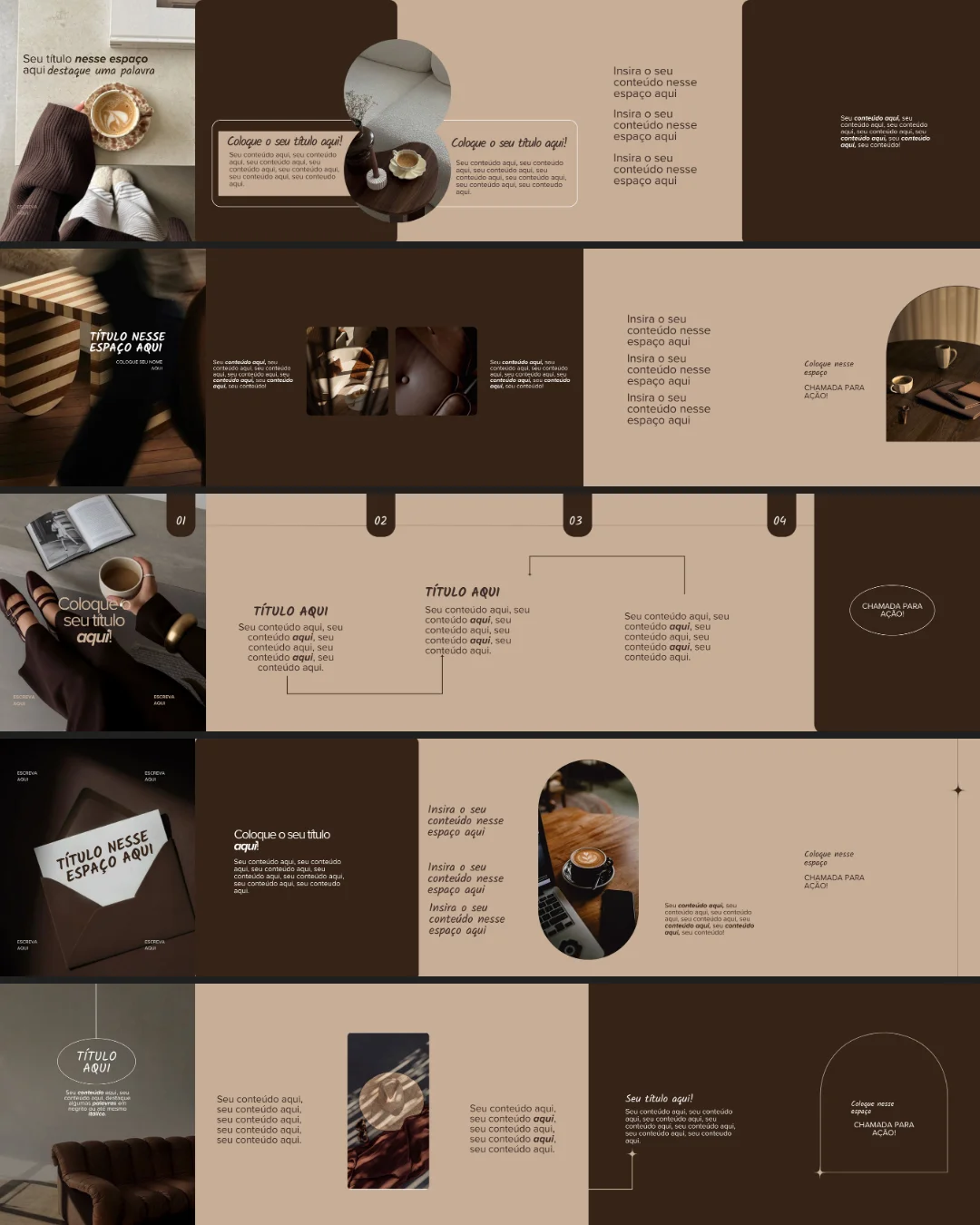 Templates de carrossel
