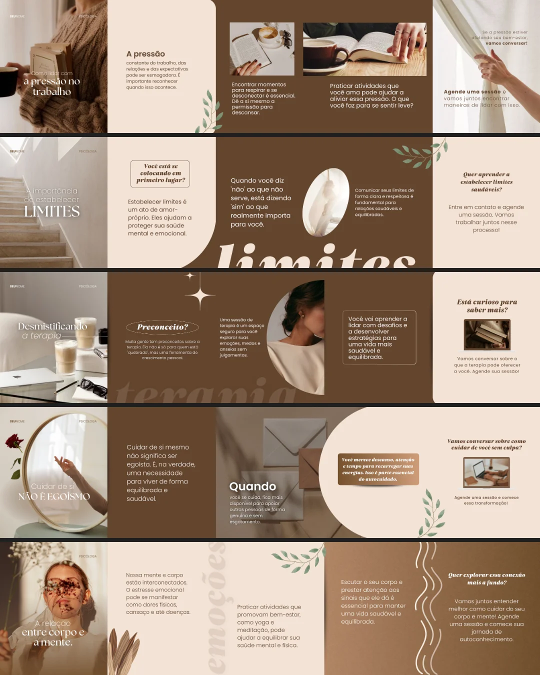 Templates de carrossel